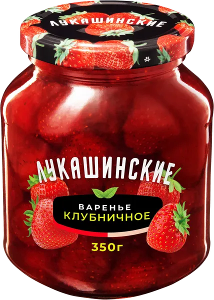 Изображение Варенье Лукашинские из клубники Ягода с/б, 350 г