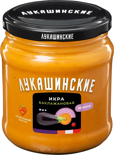 Изображение Икра из баклажанов Лукашинские нежная РКП с/б, 460 г