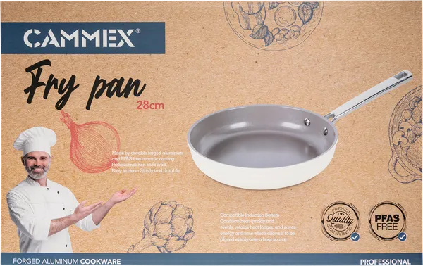 Изображение Сковорода 28см кремовая инд Каммекс алюминий Каммекс кор, 1 шт