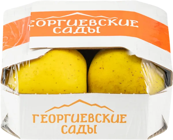 Изображение Фрукт Голдраш Георгиевские сады яблоко Новозаведенское ООО подложка, 4 шт