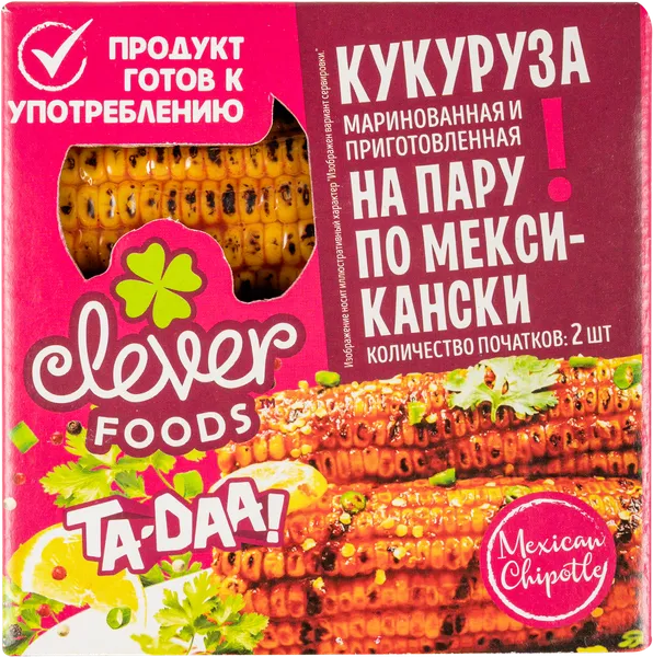 Изображение Овощ по мексикански Клевер Фуд кукуруза маринованная  в/у, 450 г