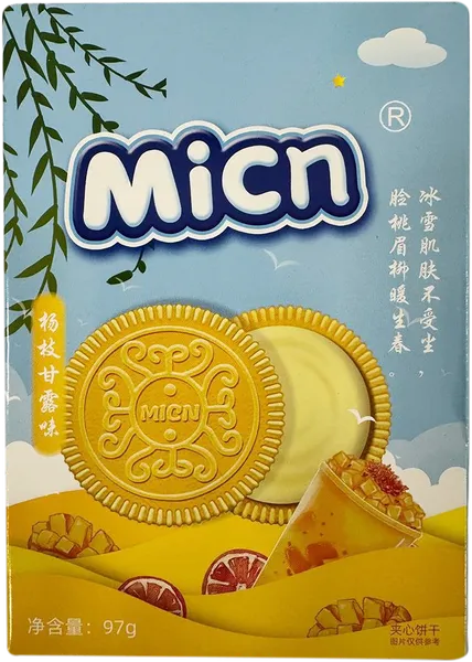 Изображение Печенье сэндвич Микн мини манго Дунфэн Инфэн кор, 97 г