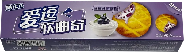 Изображение Печенье с начинкой Микн черника Дунфэн Инфэн кор, 90 г