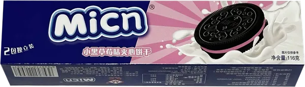 Изображение Печенье сэндвич Микн с клубничным вкусом Дунфэн Инфэн кор, 116 г