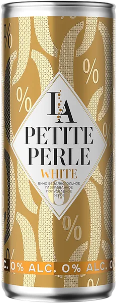 Изображение Вино игристое белое п/сл б/а Ла Петит Перле Союз-Вино ж/б, 0,25 л