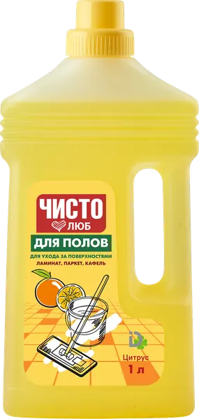 Изображение Средство для мытья пола Чистолюб цитрусовая свежесть Домбытхим п/у, 1 л