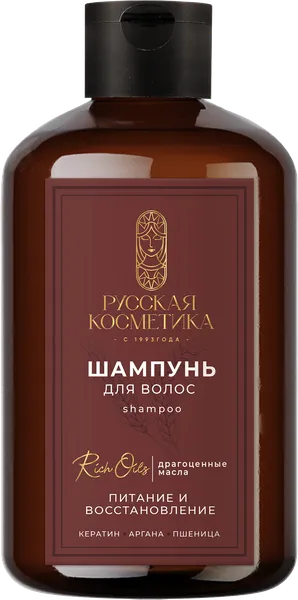 Изображение Шампунь для всех типов волос Русская косметика питание и восстановление Русская косметика п/у, 400 мл