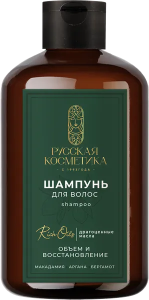 Изображение Шампунь для всех типов волос Русская косметика объем и восстановление Русская косметика п/у, 400 мл