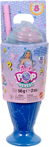Изображение Кукла сюприз от 3х лет Барби поп ривил голубые волосы Маттэл п/у, 1 шт