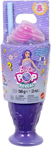 Изображение Кукла сюрприз от 3х лет Барби поп ривил фиолетовые волосы Маттэл п/у, 1 шт