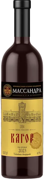 Изображение Вино красное десертное Кагор Массандра с/б, 0,75 л