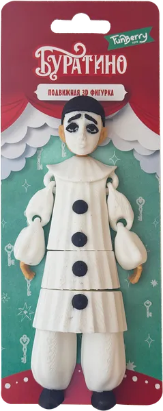 Изображение Фигурка подвижная Фанберри тойз пьеро Экспанд Ритейл ООО к/у, 1 шт