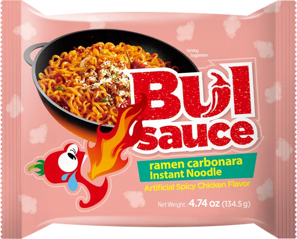 Изображение Лапша быстрого приготовления Харим острая курица карбонара Харим м/у, 134 г