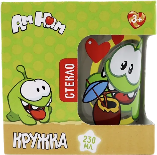 Изображение Кружка 230мл стекло НД плэй ам ням ОСЗ ООО к/у, 1 шт