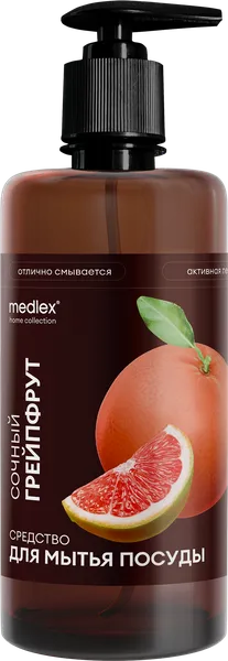 Изображение Средство для мытья посуды Медлекс сочный грейпфрут Медлекспром п/у, 500 мл