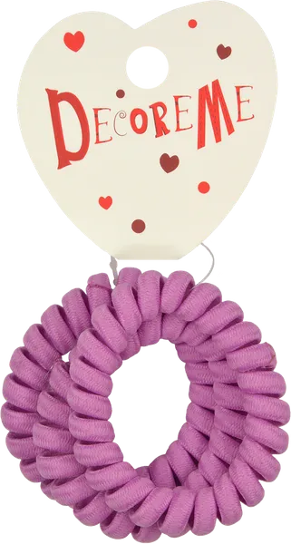 Изображение Резинка для волос Декорми спираль розовая Альт , 3 шт