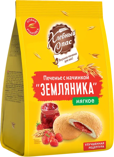 Изображение Печенье сдобное Хлебный спас с земляникой Диал-К м/у, 200 г