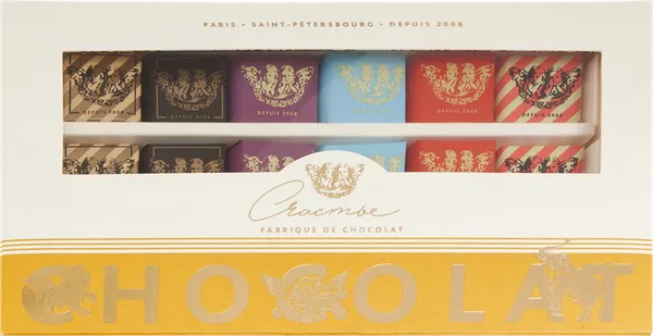 Изображение Шоколадные плитки Счастье мини пралине 18шт Счастье КФ кор, 180 г