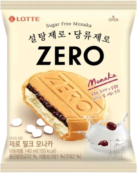 Изображение Мороженое с зам. молоч. жира Лотте Сэндвич-вафля Зеро Лотте м/у, 70 г