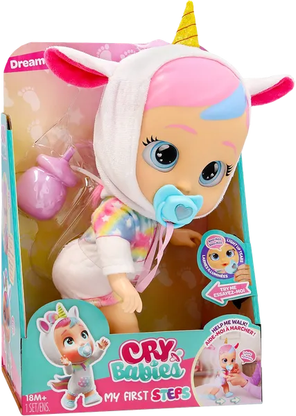 Изображение Пупс интерактивный 30 см Край бебис дрими первые шаги Чжуншань к/у, 1 шт