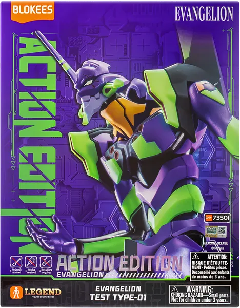 Изображение Фигурка конструктор от 14 лет Блокис евангелион ева 01 Шанхай Блокс к/у, 1 шт