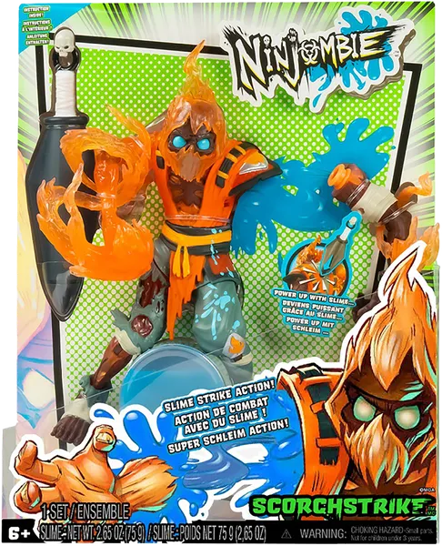 Изображение Фигурка коллекционная Ниндзомби скорстрайк со слаймом МГА Интертеймент м/у, 1 шт