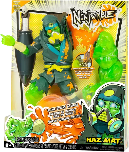 Изображение Фигурка коллекционная Ниндзомби хаз мат со слаймом МГА Интертеймент м/у, 1 шт
