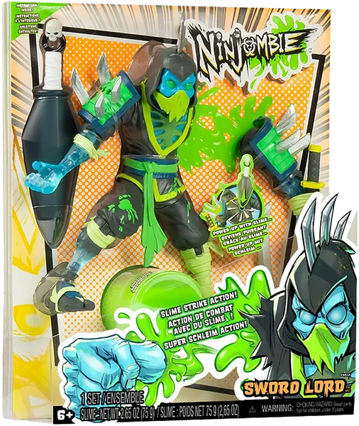 Изображение Фигурка коллекционная Ниндзомби сворд лорд со слаймом МГА Интертеймент м/у, 1 шт