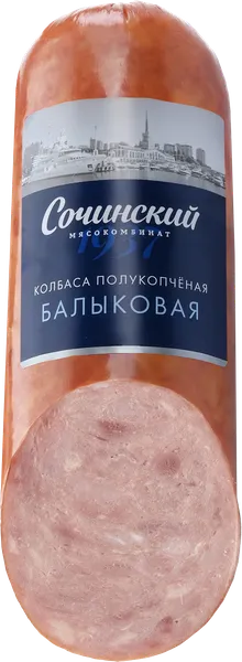 Изображение Колбаса полукопченая Сочинский балыковая Сочинский МК в/у, 300 г