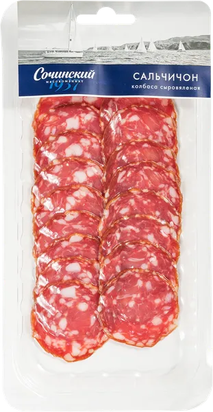 Изображение Колбаса сыровяленая нарезка Сочинский сальчичон Сочинский МК п/у, 70 г