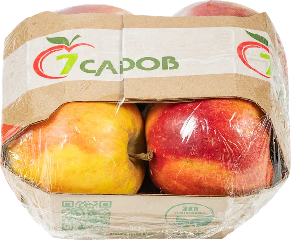 Изображение Фрукт окрас 30% яблоко моди калибр 80+ 7 Садов подложка, 4 шт