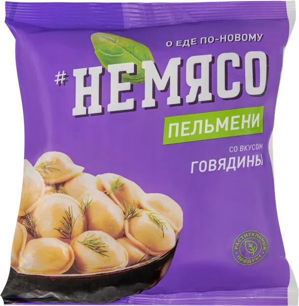 Изображение Полуфабрикат замороженный неМясо пельмени со вкусом говяди Котлетарь пэ/пэт, 500 г