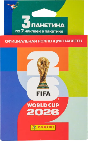 Изображение Наклейки коллекционные Фифа 2026 чемпионат мира Панини Рус п/у, 21 шт