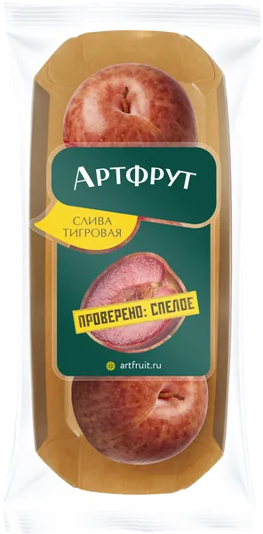 Изображение Фрукт тигровая Артфрут слива  лоток, 3 шт