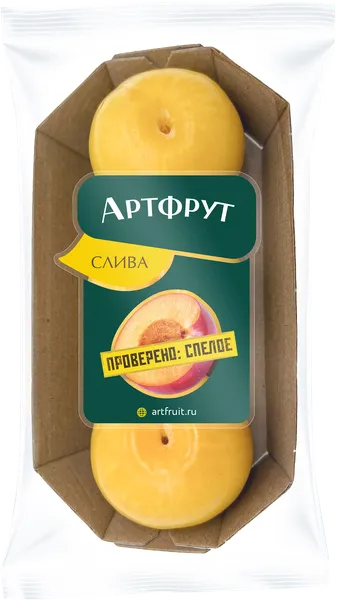 Изображение Фрукт желтая Артфрут слива  лоток, 3 шт