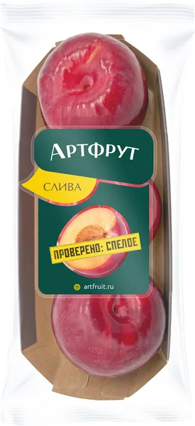 Изображение Фрукт красная Артфрут слива  лоток, 3 шт