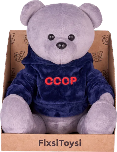 Изображение Мягкая игрушка 27см Фикси тойси медведь в кофте ссср Прима Тойс к/у, 1 шт