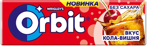 Изображение Жевательная резинка Орбит кола вишня Марс м/у, 13,6 г