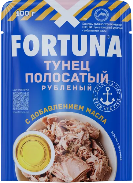 Изображение Тунец в масле Фортуна рубленый Чотиват м/у, 100 г