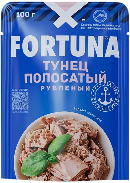 Изображение Тунец в собственном соку Фортуна рубленый Чотиват м/у, 100 г