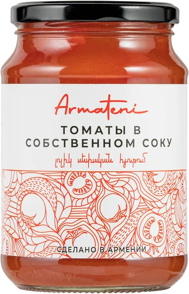 Изображение Томаты в собственном соку Арматени Арматени с/б, 750 г