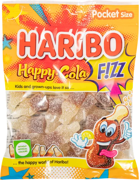 Изображение Мармелад жевательный Харибо хэппи кола кислый Харибо м/у, 80 г