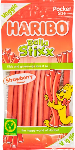 Изображение Мармелад жевательный Харибо Балла Стикс клубника Харибо м/у, 80 г