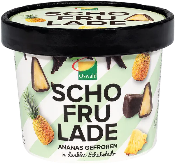 Изображение Ягоды замороженный Шофруладе ананас в темном шок Фриц Освальд Гмбх карт/уп, 130 г