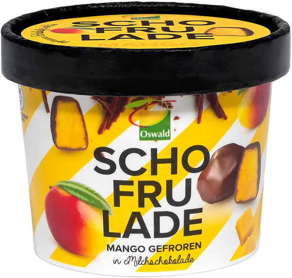 Изображение Ягоды замороженный Шорфулад манго в молочном шок Фриц Освальд Гмбх карт/уп, 130 г