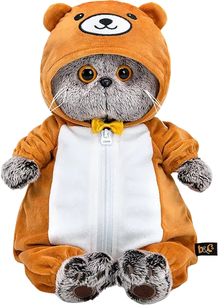Изображение Мягкая игрушка 25см Будибаса басик в кигуруми медвежонок МПП ООО к/у, 1 шт