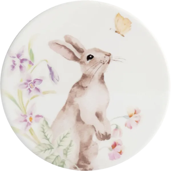 Изображение Подставка 11см под кружку Анна Лафарг кролик в цветах Анна Лафарг кор, 1 шт