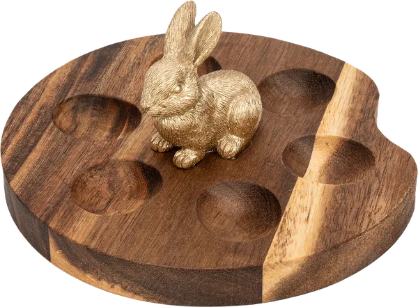 Изображение Блюдо 15см пасхальное Анна Лафарг кролик для 6 яиц Анна Лафарг кор, 1 шт