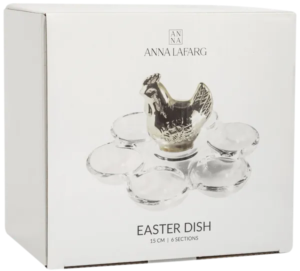 Изображение Блюдо 15см пасхальное Анна Лафарг голден курица 6 яиц Анна Лафарг кор, 1 шт