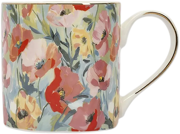 Изображение Кружка 380мл фарфор Анна Лафарг акварельные маки Анна Лафарг кор, 1 шт